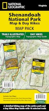 portada Shenandoah day Hikes and National Park map [Map Pack Bundle] (National Geographic Trails Illustrated Map) (en Inglés)