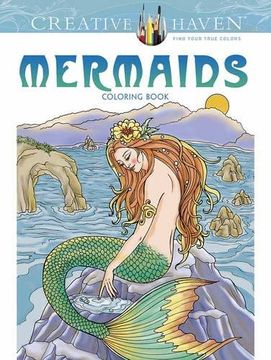 portada Creative Haven Mermaids Coloring Book (Adult Coloring) (en Inglés)
