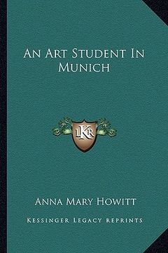 portada an art student in munich (en Inglés)