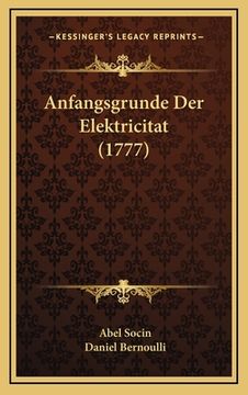 portada Anfangsgrunde Der Elektricitat (1777) (in German)