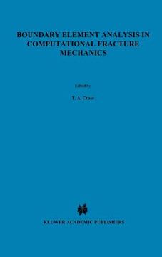 portada boundary element analysis in computational fracture mechanics (in English)