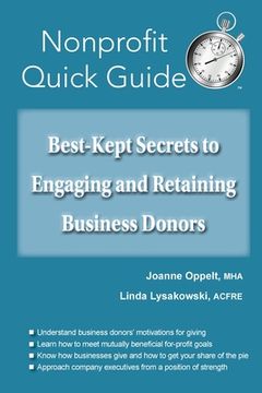 portada Best-Kept Secrets to Engaging and Retaining Business Donors (en Inglés)