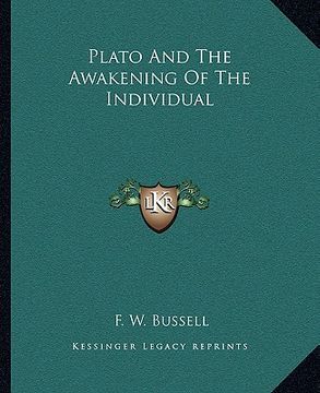 portada plato and the awakening of the individual (in English)