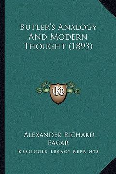 portada butler's analogy and modern thought (1893) (in English)