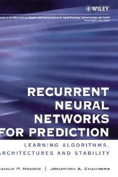 portada recurrent neural networks for prediction: learning algorithms, architectures and stability