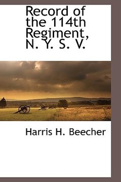 portada record of the 114th regiment, n. y. s. v. (en Inglés)