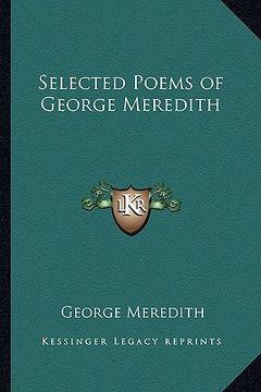 portada selected poems of george meredith (en Inglés)