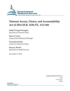 portada Veterans Access, Choice, and Accountability Act of 2014 (H.R. 3230; P.L. 113-146) (en Inglés)