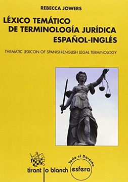 portada Léxico temático de terminología jurídica español-inglés (Thematic Lexicon of Spanish-English Legal Terminology) (Esfera)