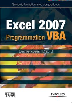 portada Excel 2007: Programmation VBA (en Francés)