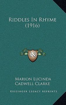 portada riddles in rhyme (1916) (en Inglés)