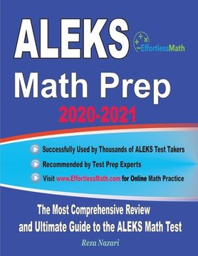 portada ALEKS Math Prep 2020-2021: The Most Comprehensive Review and Ultimate Guide to the ALEKS Math Test (en Inglés)