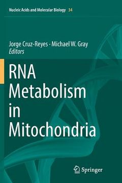 portada RNA Metabolism in Mitochondria (en Inglés)