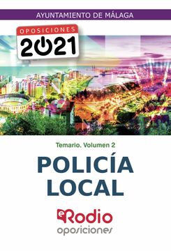 portada Policia Local. Ayuntamiento de Malaga. Temario. Volumen 2