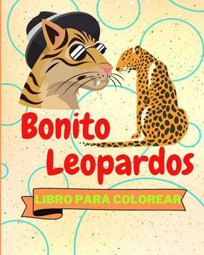 portada Libro Para Colorear de Bonito Leopardos: Adorables Páginas Para Colorear de Leopardos Para Niños