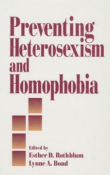 portada preventing heterosexism and homophobia (en Inglés)