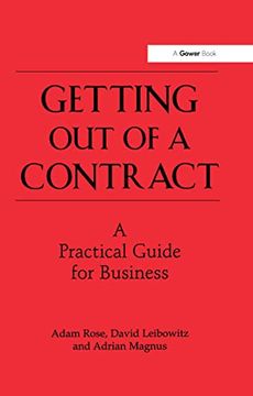 portada Getting Out of a Contract - A Practical Guide for Business (en Inglés)