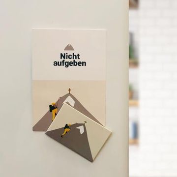 portada Nicht Aufgeben Magnet mit Postkarte (in German)