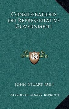 portada considerations on representative government (in English)