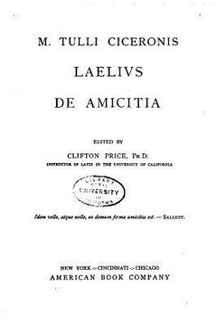 portada M. Tulli Ciceronis Laelivs de amicitia (en Latin)