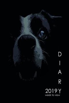 portada 2019 Diary Week to View: Dog Lovers Border Collie Design (en Inglés)