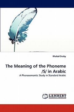 portada the meaning of the phoneme /s/ in arabic (en Inglés)
