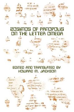 portada zosimos of panopolis on the letter of omega