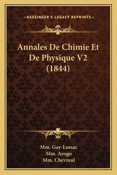 portada Annales De Chimie Et De Physique V2 (1844) (en Francés)