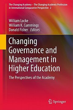 portada changing governance and management in higher education