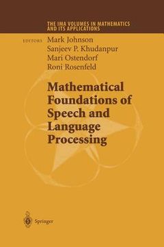 portada Mathematical Foundations of Speech and Language Processing (en Inglés)