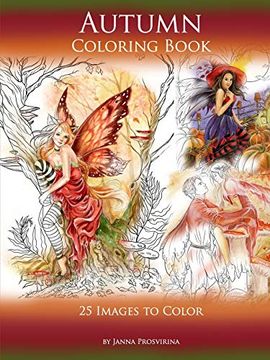 portada Autumn Coloring Book: 25 Images to Color (en Inglés)