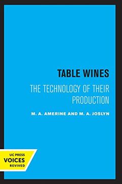 portada Table Wines: The Technology of Their Production 