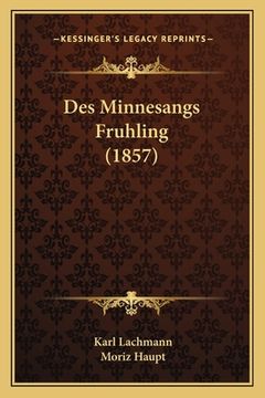 portada Des Minnesangs Fruhling (1857) (en Alemán)