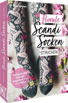 portada Florale Scandi-Socken Stricken (en Alemán)