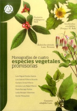 portada MONOGRAFIAS DE CUATRO ESPECIES VEGETALES PROMISORIAS (in Spanish)