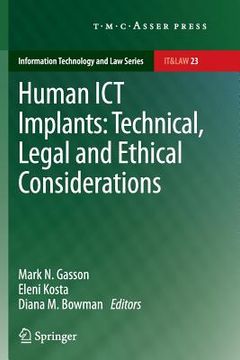 portada Human ICT Implants: Technical, Legal and Ethical Considerations (en Inglés)