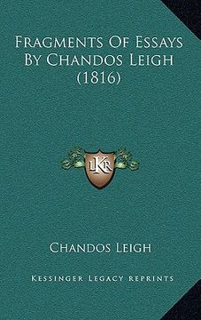portada fragments of essays by chandos leigh (1816) (en Inglés)