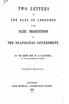 portada Two Letters to the Earl of Aberdeen, on the State Prosecutions of the Neapolitan Government