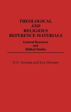 portada theological and religious reference materials: general resources and biblical studies (en Inglés)