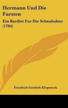 portada hermann und die fursten: ein bardiet fur die schaubuhne (1784) (en Inglés)