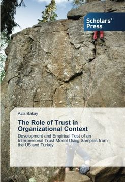 portada The Role of Trust in Organizational Context