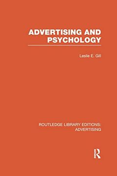 portada Advertising and Psychology (Rle Advertising) (Routledge Library Editions: Advertising) (en Inglés)