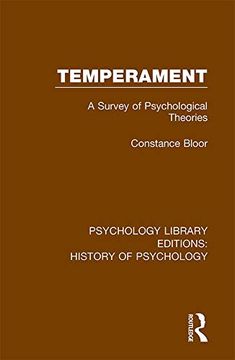 portada Temperament: A Survey of Psychological Theories (Psychology Library Editions: History of Psychology) (en Inglés)