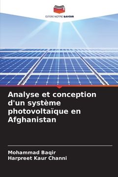 portada Analyse et conception d'un système photovoltaïque en Afghanistan (in French)