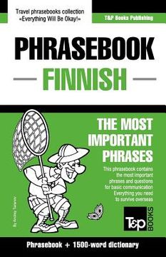portada English-Finnish phrasebook and 1500-word dictionary