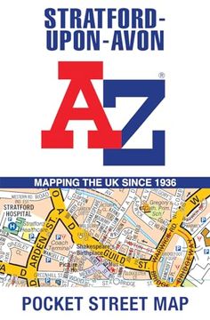 portada Stratford-Upon-Avon a-z Pocket Street map (en Inglés)
