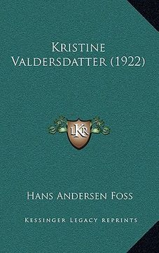 portada Kristine Valdersdatter (1922) (en Noruego)