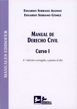 portada Manual de Derecho Civil, Curso i
