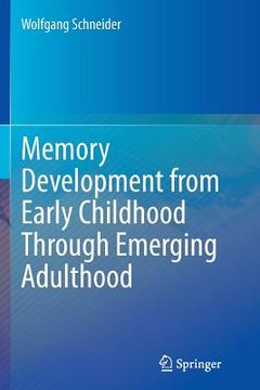 portada Memory Development from Early Childhood Through Emerging Adulthood (en Inglés)