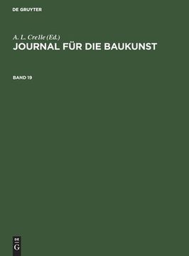 portada Journal Für Die Baukunst. Band 19 (en Alemán)